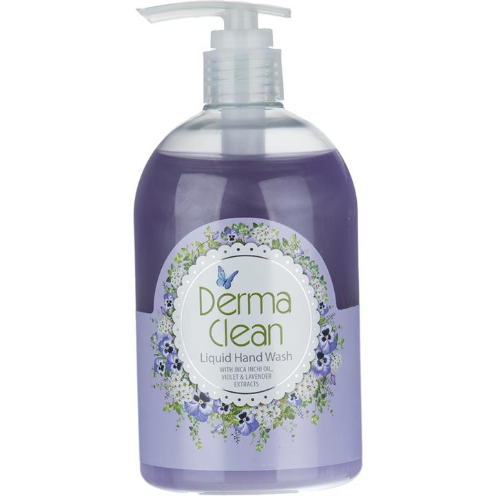 مایع دستشویی درما کلین مدل Lavender حجم 500 میلی لیتر Derma Clean Lavender Handwashing Liquid 500ml